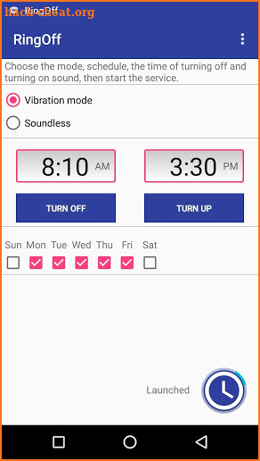 Ring Off – ring off/on scheduler, silent mode. screenshot