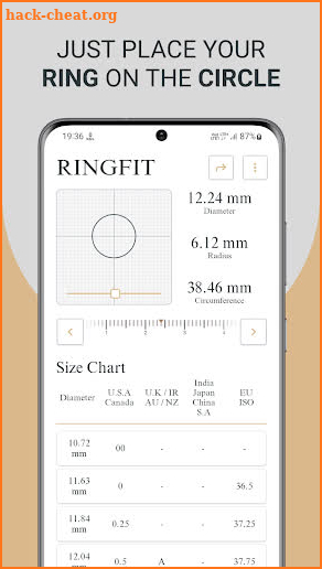 RingFit - Ring Size Finder App screenshot