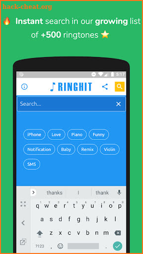 RingHit Free Ringtones for Android™ Best New Tones screenshot