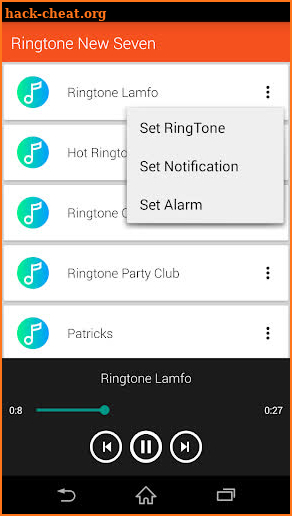 Ringtone New Seven screenshot