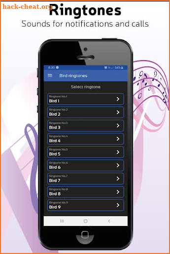 Ringtones for cell phone, free ringtones sounds screenshot