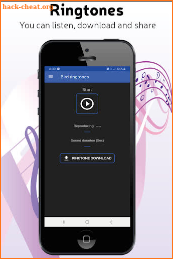 Ringtones for cell phone, free ringtones sounds screenshot