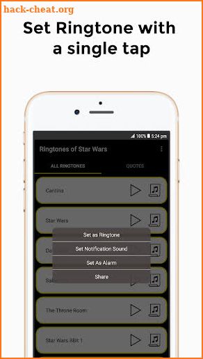 Ringtones of Star Wars screenshot