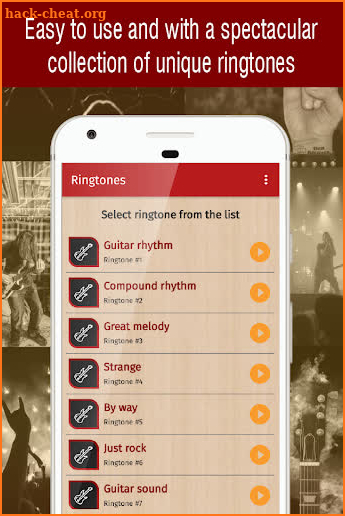 ringtones rock for phone, rock sound ringtones screenshot