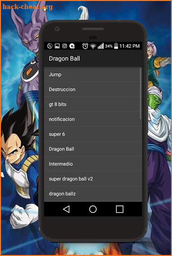 Ringtones to your cell Dragon - ball screenshot