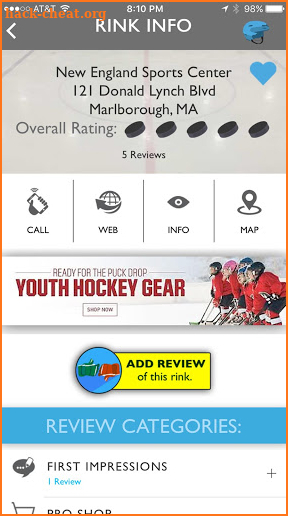 Rink Rater - Rink Reviews screenshot