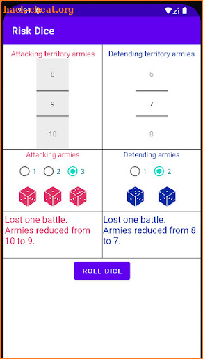 Risk Dice screenshot