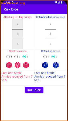 Risk Dice screenshot