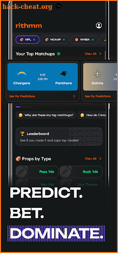 Rithmm - AI Sports Betting screenshot