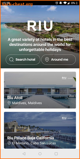 Riu Guest Info screenshot