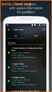 RiverApp - River flows screenshot