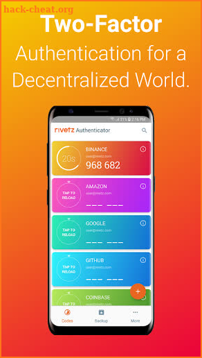 Rivetz Authenticator screenshot