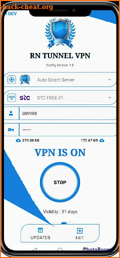 RN TUNNEL VPN screenshot