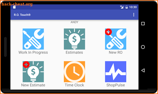 R.O. Touch® for Android screenshot