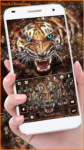 Roaring Fierce Tiger Keyboard Theme screenshot