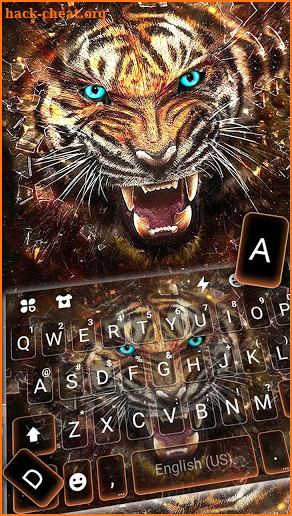 Roaring Fierce Tiger Keyboard Theme screenshot