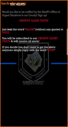 Robeson County Sheriff screenshot