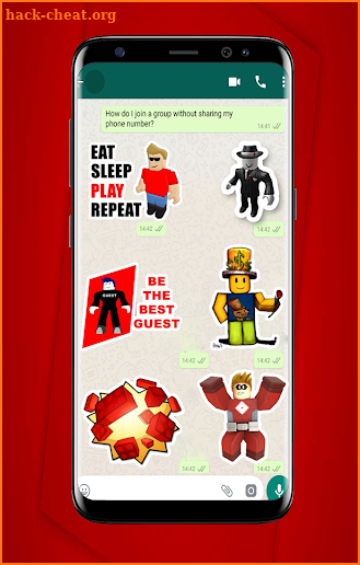 Roblox Stickers For WhatsApp - WAStickerApp screenshot