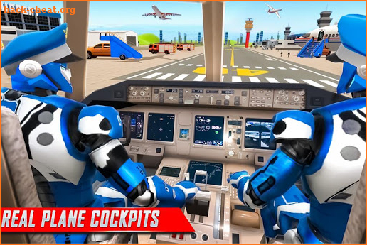 Robot Airplane Pilot Simulator - Airplane Games screenshot