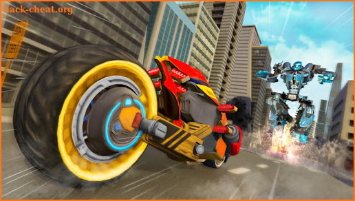 Robot Bike Shooting Drive Simulator screenshot