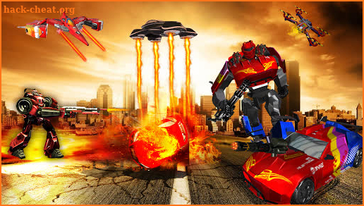 Robot Car Drone Transform: Robot Car Games screenshot