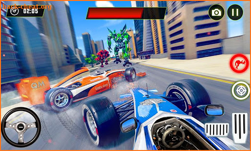 Robot Car Formula Transform Gangster Shooting screenshot