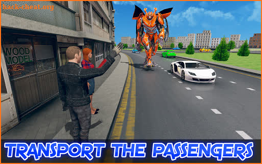 Robot Car Taxi: Future Robot Taxi Transporter game screenshot