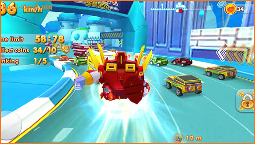 Robot Combat - Transformer Racing Track screenshot