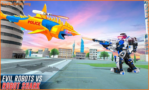 Robot Shark Attack: Transform Robot Shark Games screenshot