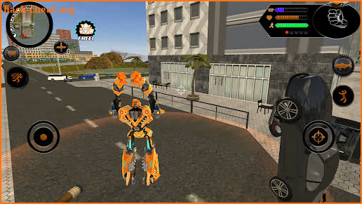 Robot Shark Transformer Angry Robot Game Warrior screenshot