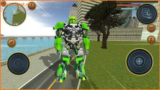 Robot Truck Transformer US Police Robot War Games screenshot