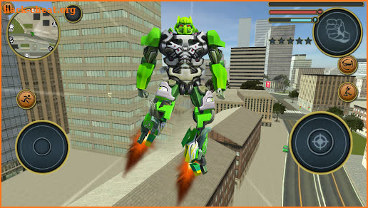 Robot Truck Transformer US Police Robot War Games screenshot