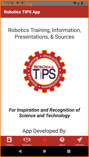 Robotics TIPS App screenshot