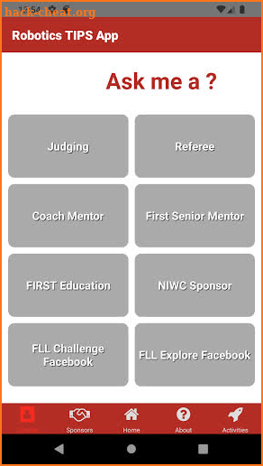 Robotics TIPS App screenshot