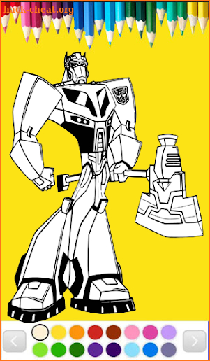 Robots Coloring Page Games screenshot