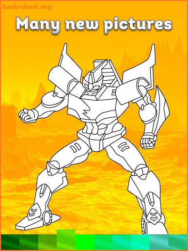 Robots Coloring Pages with Animated Effects screenshot