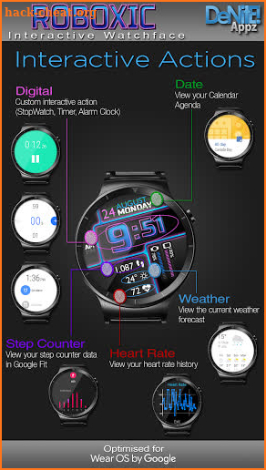 Roboxic HD WatchFace Widget Live Wallpaper screenshot