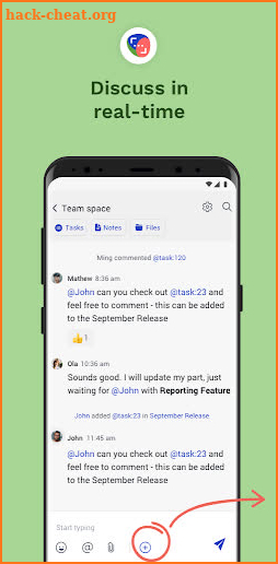 Rock - Messaging, Tasks, Zoom and Google Drive screenshot