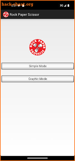 Rock paper scissors screenshot