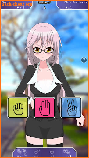 Rock Paper Scissors Anime Girl screenshot