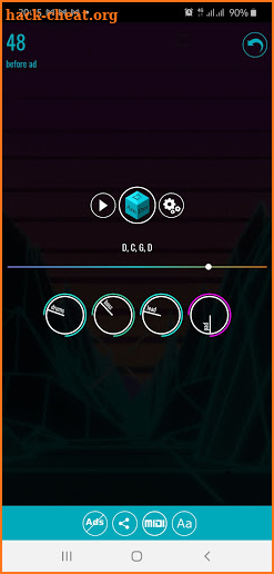 RockDice Chord Progression screenshot