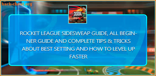 Rоcket League Sideswipe Hints screenshot