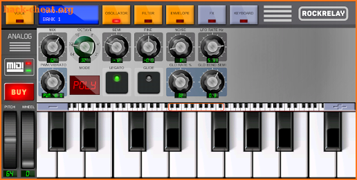 Rockrelay Analog Synthesizer screenshot