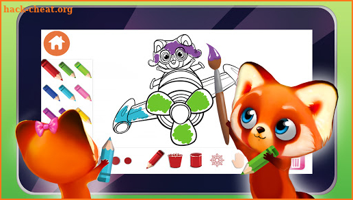 Rocky Red Panda's Coloring screenshot