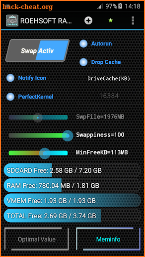 ROEHSOFT RAM Expander (SWAP) screenshot