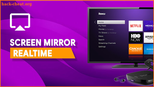 Roku remote - TV Cast & Screen mirroring for Roku screenshot