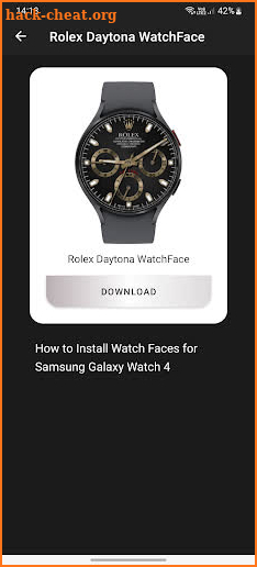 Rolex Daytona Watch Face screenshot