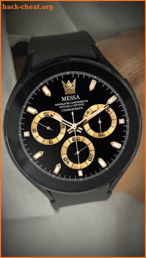 Rolex Watch Face Black Gold screenshot