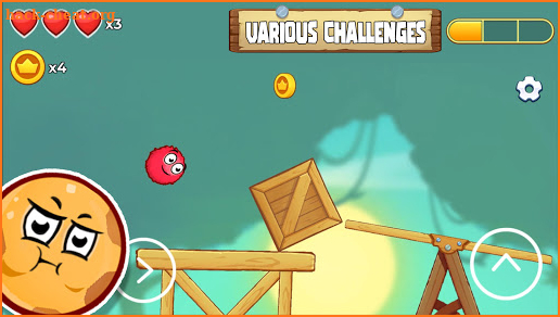 Roller Ball, Red Bounce Ball 5 Jump Ball Adventure screenshot