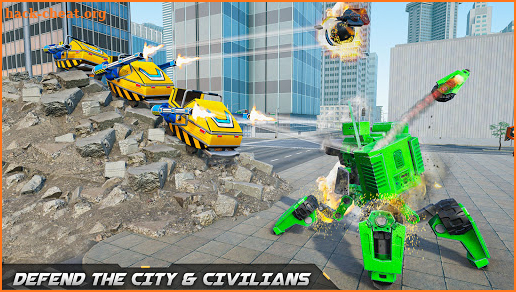 Roller Coaster Robot Car Transformation: Robot War screenshot